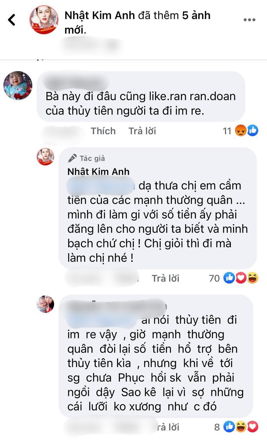 Bị anti-fan so sánh với Thủy Tiên, Nhật Kim Anh “nóng mặt” đáp trả - Ảnh 3.