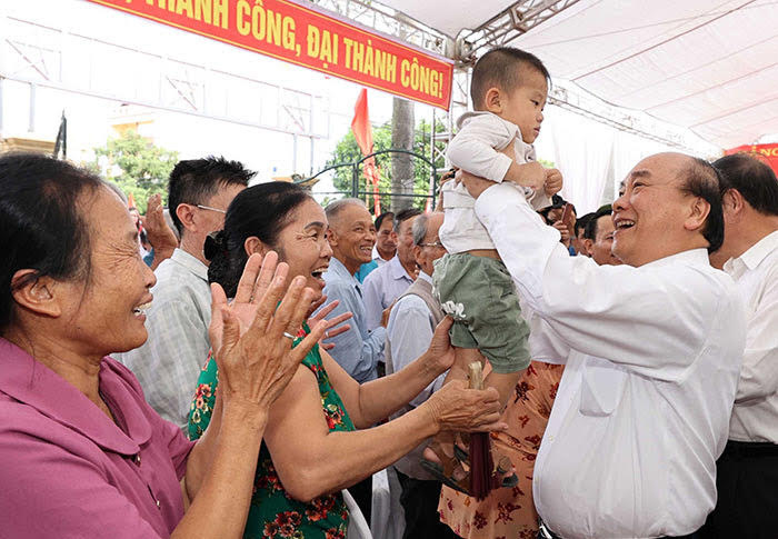 Hải Dương: Thủ tướng Chính phủ Nguyễn Xuân Phúc dự Ngày hội Đại đoàn kết tại Nam Sách  - Ảnh 1.