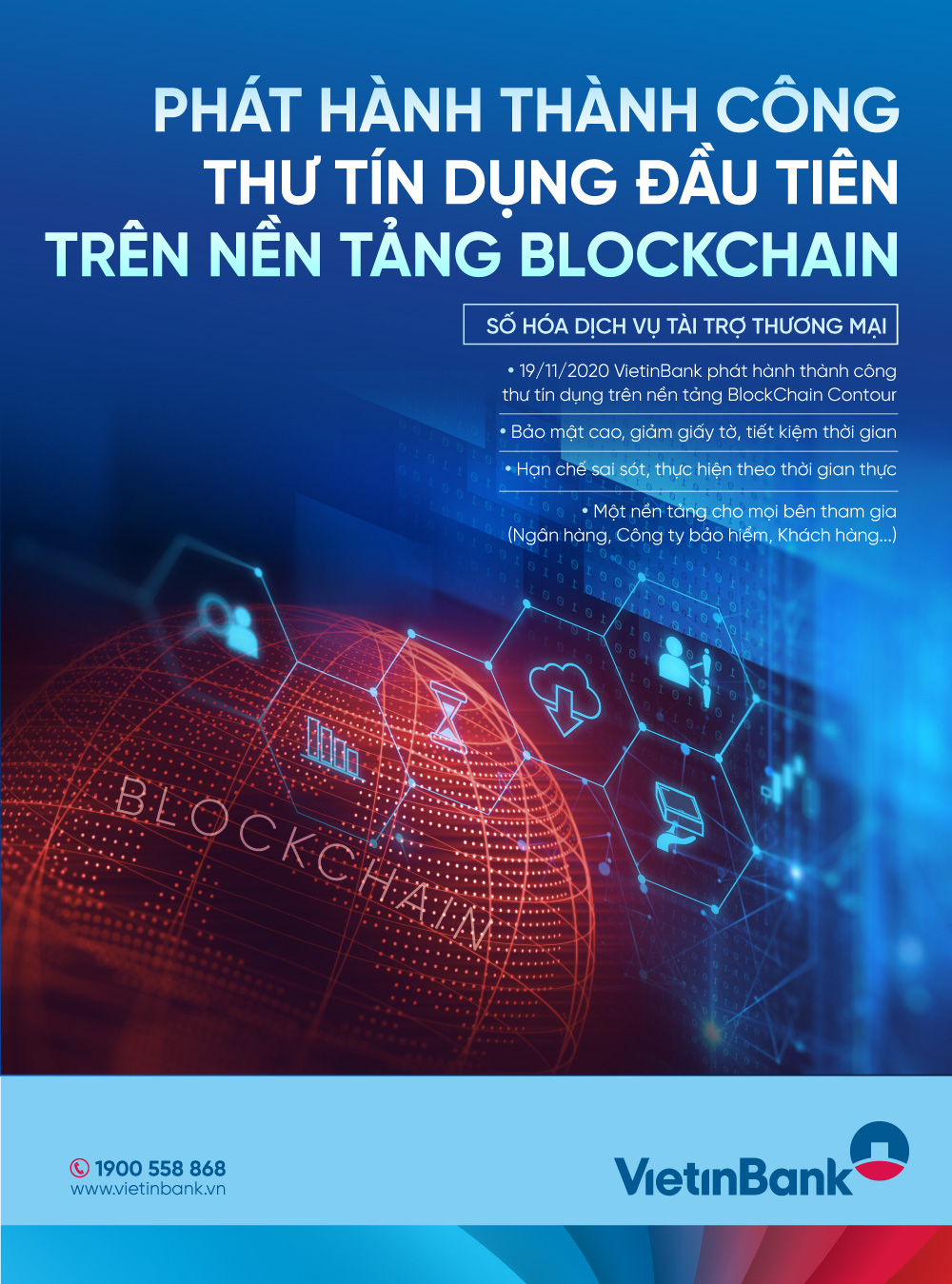 VietinBank phát hành thành công L/C đầu tiên ứng dụng công nghệ Blockchain - Ảnh 1.