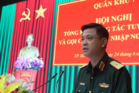 Thiếu tướng Nguyễn Trường Thắng được bổ nhiệm giữ chức Tư lệnh Quân khu 7 - Ảnh 1.