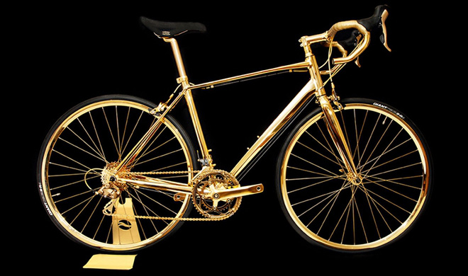 Chiếc xe đạp triệu đô dành cho phái đẹp, mạ vàng bóng loáng, đính kim cương lấp lánh - Ảnh 4.