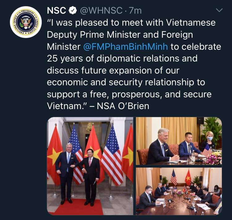 Chùm ảnh Cố vấn An ninh Quốc gia Mỹ gặp lãnh đạo Việt Nam thảo luận sức mạnh quan hệ đối tác toàn diện  - Ảnh 5.