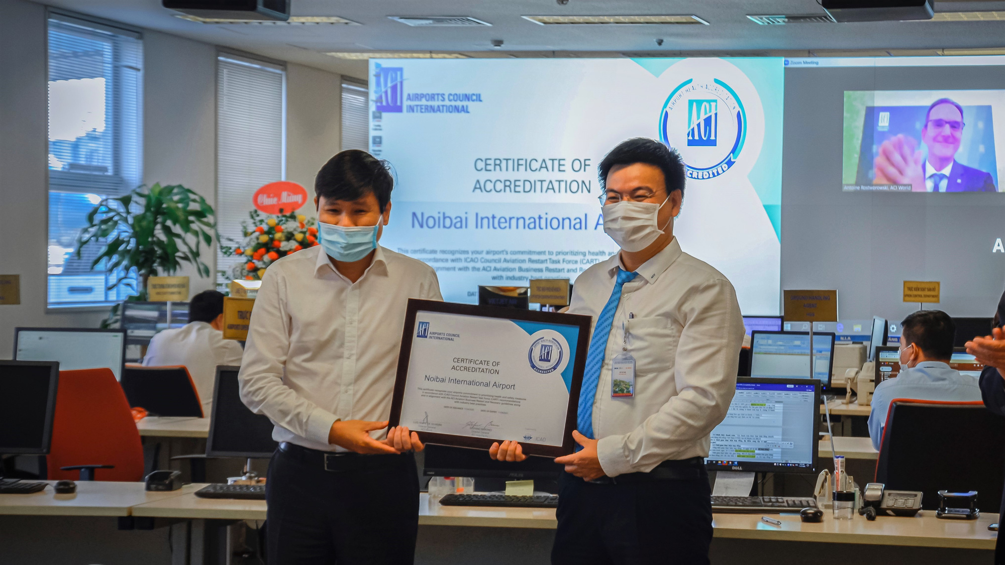 Cảng HKQT Nội Bài được ACI cấp chứng nhận Airport Health Accreditation (AHA) - Ảnh 4.