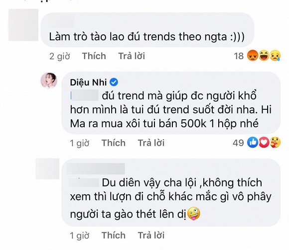 Diệu Nhi đáp trả gay gắt khi bị anti-fan mắng bán xôi từ thiện là “đu trend”, tào lao - Ảnh 2.