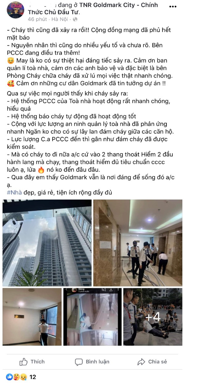 Ban quản lý và đội bảo vệ tại TNR Goldmark City được cư dân và cộng đồng mạng khen ngợi vì sự chuyên nghiệp - Ảnh 3.