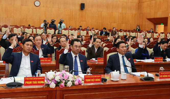Ông Trịnh Việt Hùng được bầu giữ chức danh Chủ tịch UBND tỉnh Thái Nguyên  - Ảnh 1.