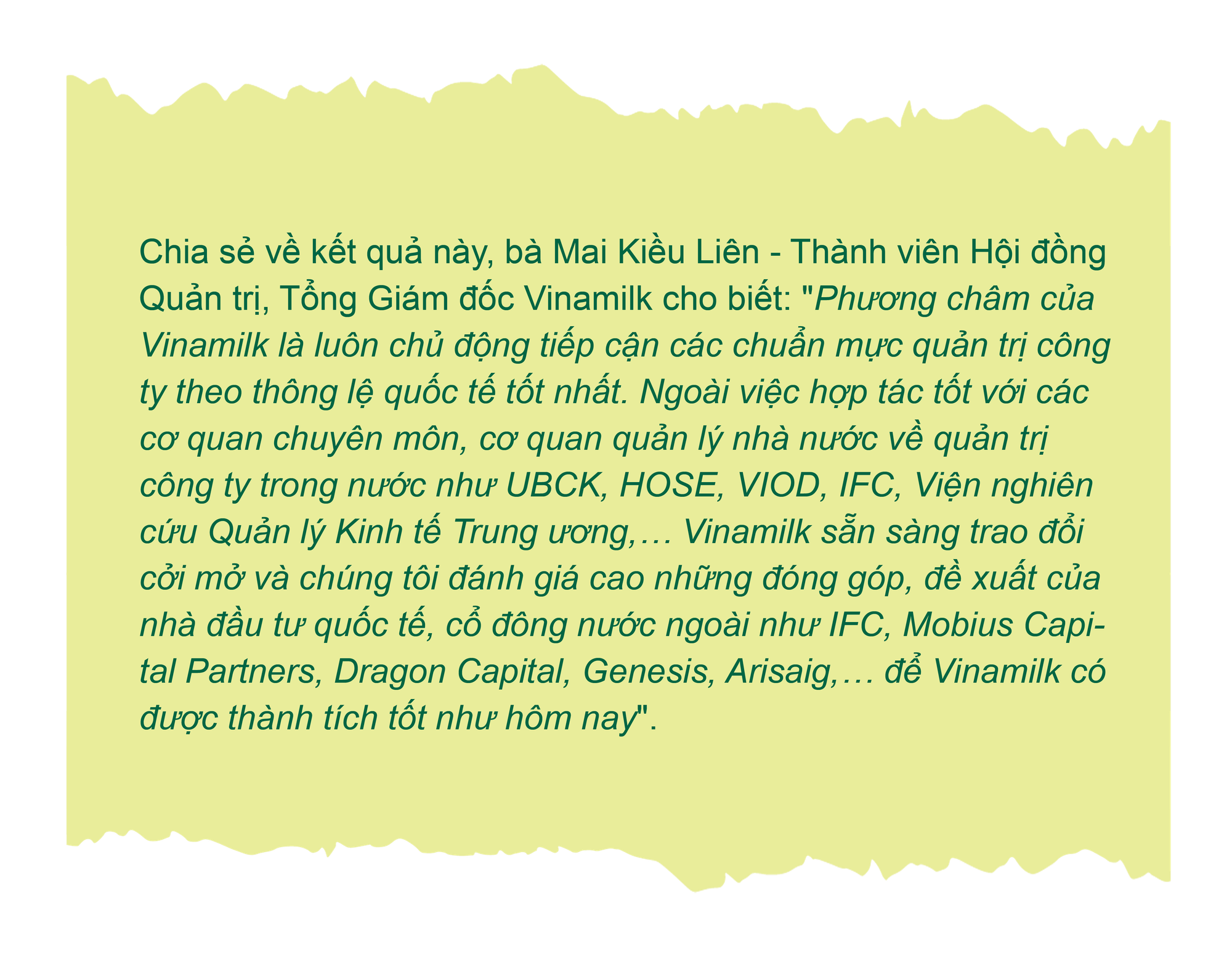 Vinamilk bội thu giải thưởng về quản trị công ty - Ảnh 3.