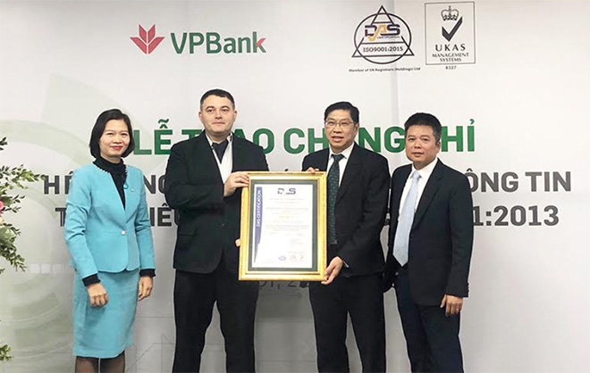 VPBank được cấp chứng chỉ ISO/IEC 27001:2013 về An toàn thông tin - Ảnh 1.