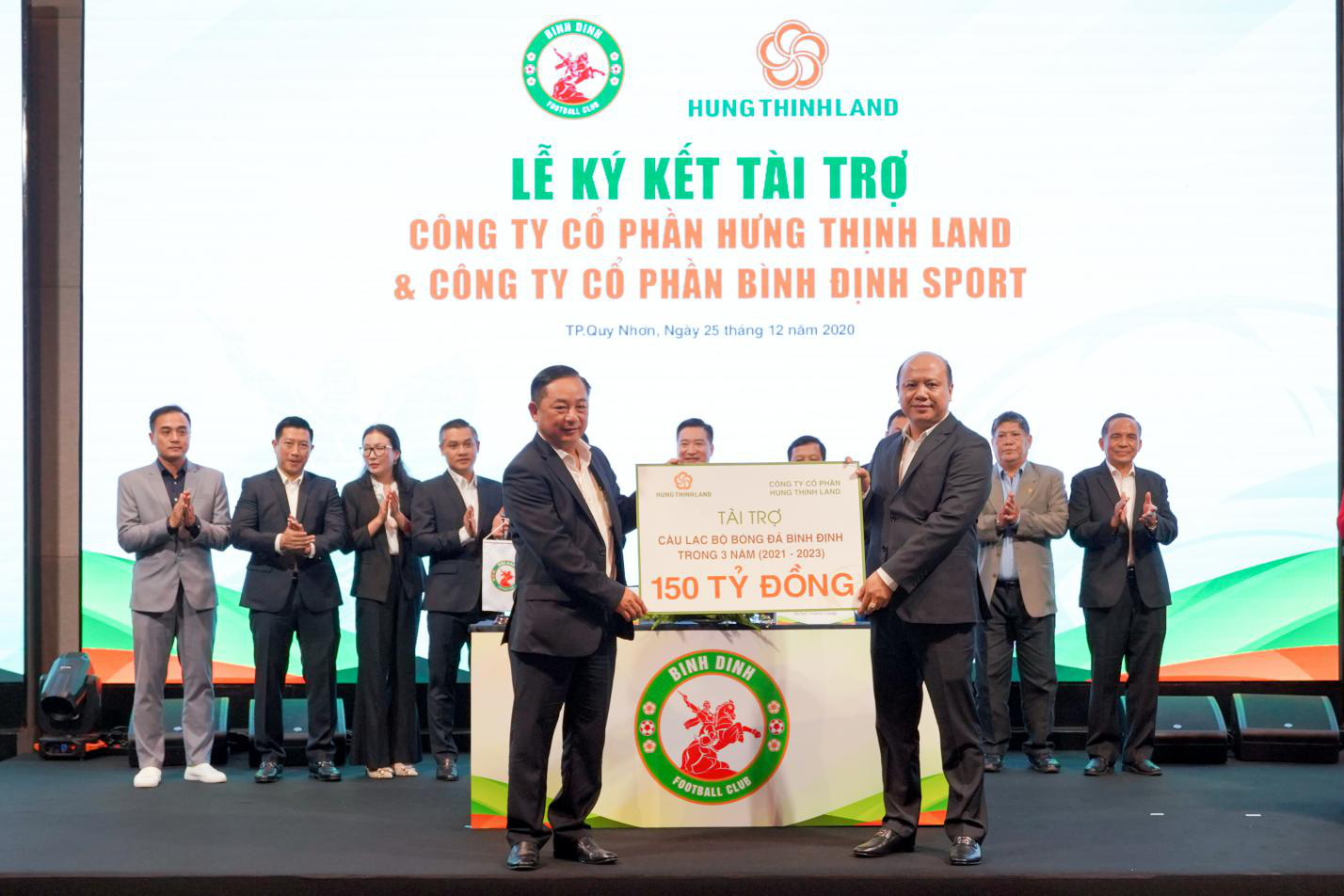 Topenland và Hưng Thịnh Land tài trợ 300 tỷ đồng cho CLB bóng đá Topenland Bình Định - Ảnh 2.