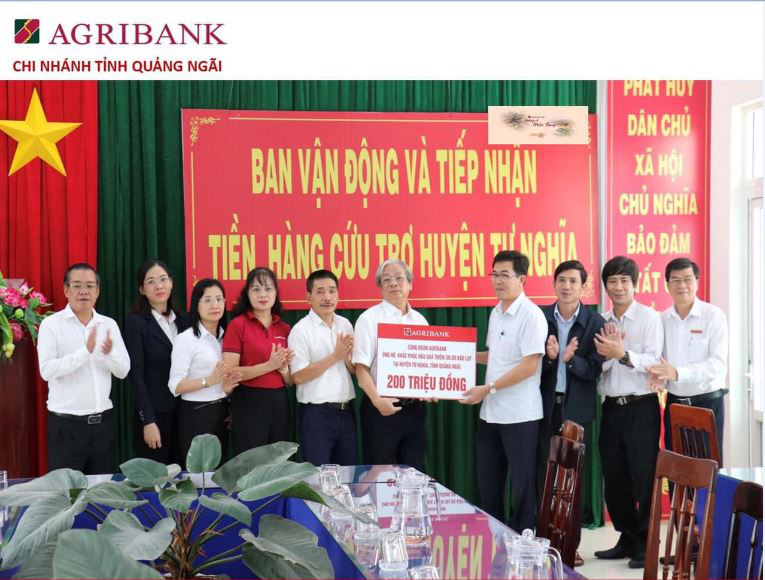 Agribank Quảng Ngãi: Gắn trách nhiệm với cộng đồng - Ảnh 1.