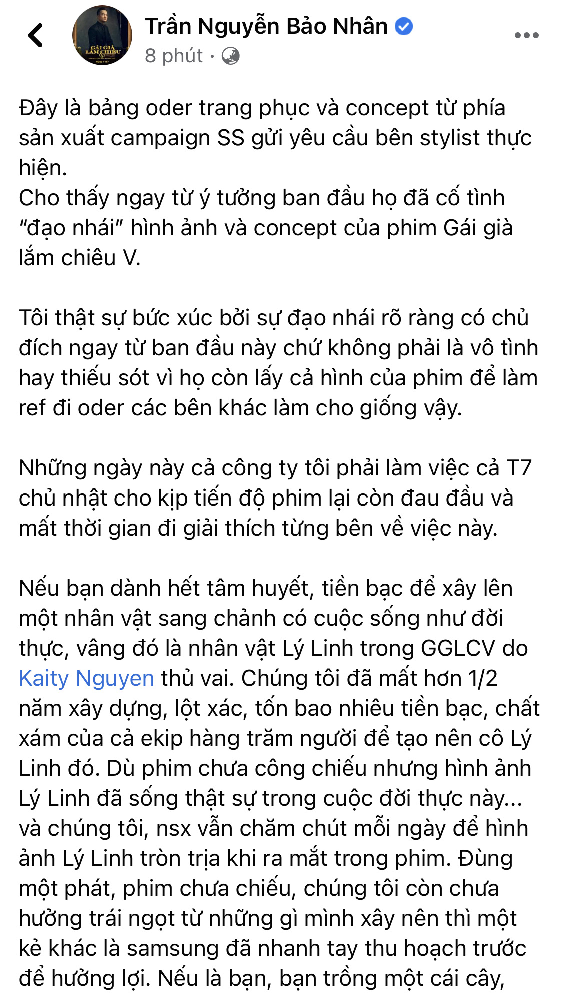 Đạo diễn Gái Già Lắm Chiêu tung bằng chứng tố cáo Samsung cố tình đạo ý tưởng bộ ảnh quảng cáo của phim đến từng chi tiết - Ảnh 1.