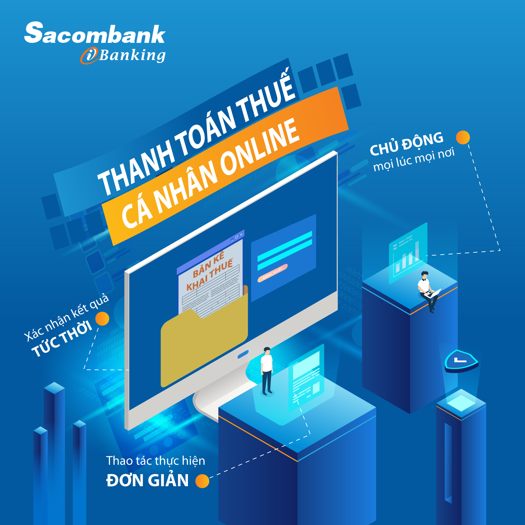 Khách hàng đã có thể đóng thuế qua Sacombank Internet Banking - Ảnh 1.