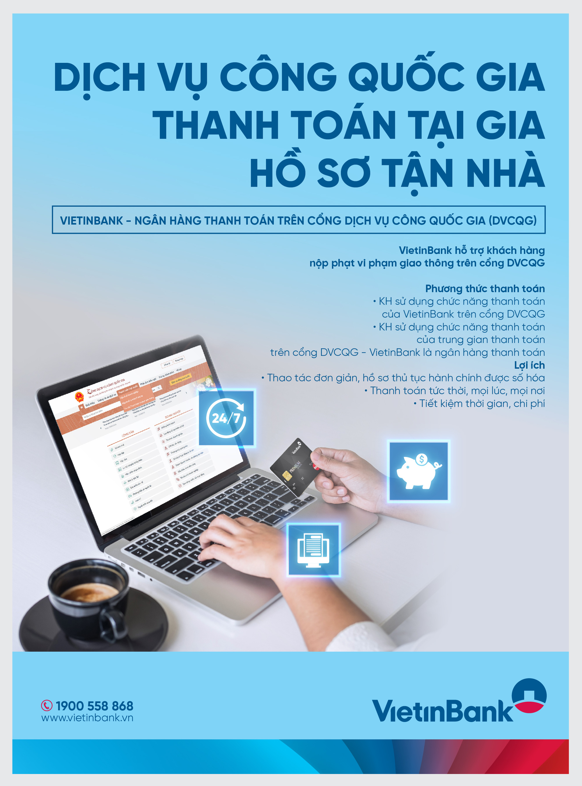 VietinBank cung cấp Giải pháp Thanh toán trên Cổng Dịch vụ công Quốc gia - Ảnh 2.