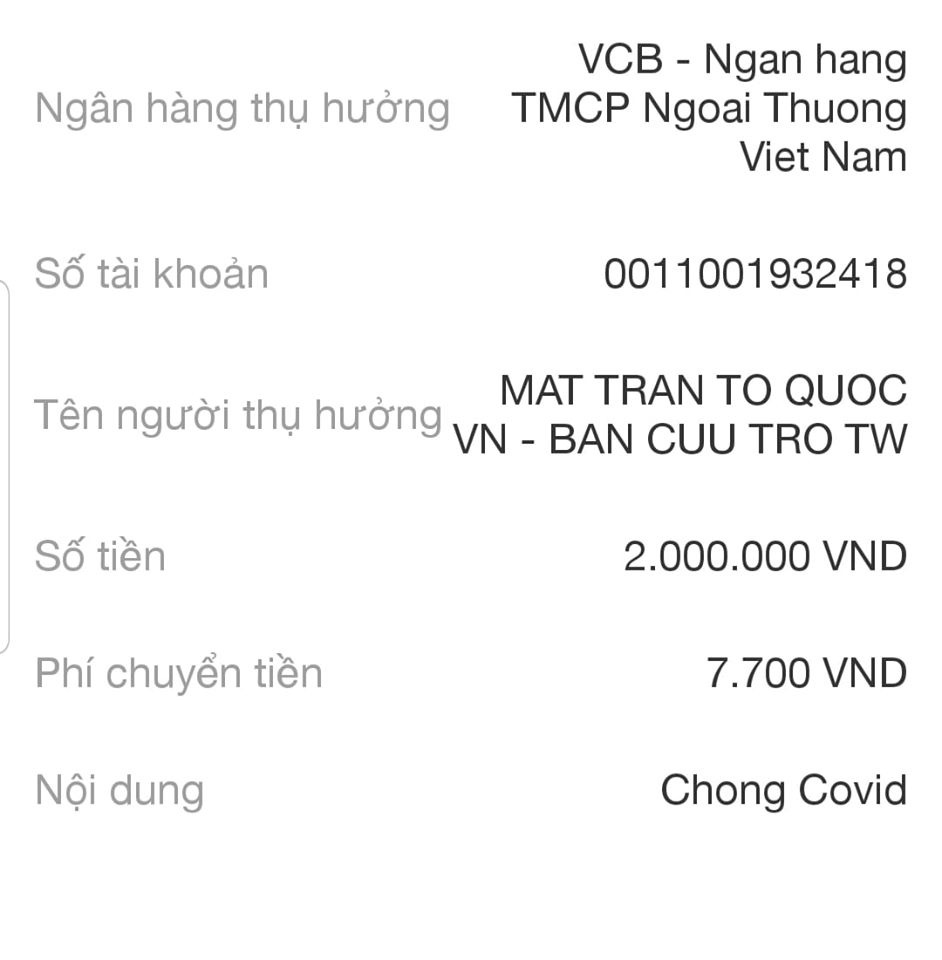 Chuyển tiền chống dịch Covid-19 vẫn mất phí, ngân hàng nói gì? - Ảnh 2.