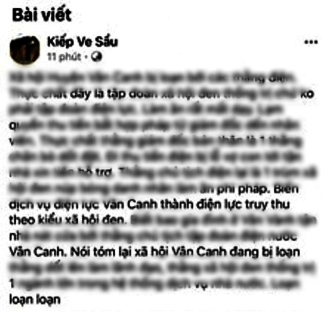 Vụ doanh nghiệp bị “vu khống” trên Facebook: Công an truy tìm “Kiếp Ve Sầu” - Ảnh 2.