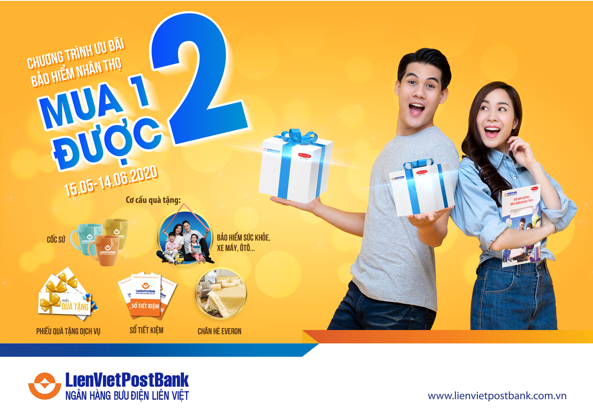 Nhận ngay quà tặng khi tham gia bảo hiểm nhân thọ tại LienVietPostBank

 - Ảnh 1.