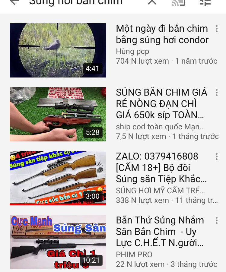 Súng hơi, “hàng nóng” rao bán công khai trên mạng xã hội - Ảnh 1.