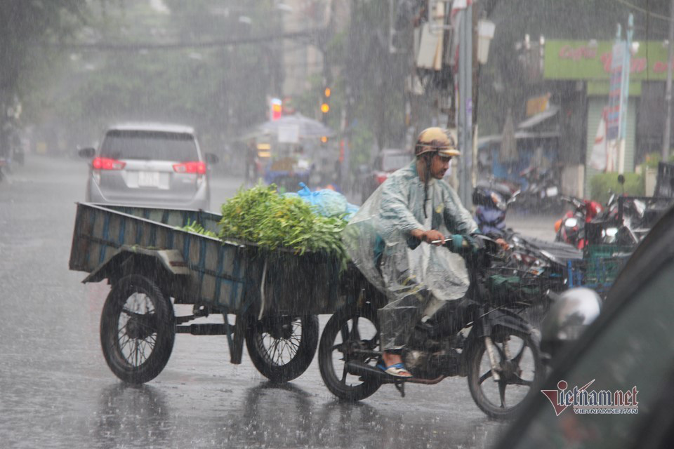 Mưa lớn sau chuỗi ngày nắng hầm, chính thức vào mùa mưa Sài Gòn - Ảnh 1.