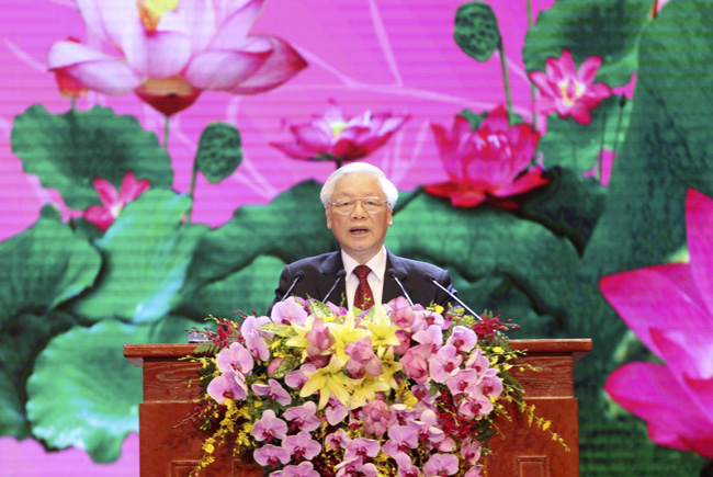 Tổng Bí thư dự Lễ kỷ niệm 130 năm ngày sinh Chủ tịch Hồ Chí Mionh - Ảnh 1.