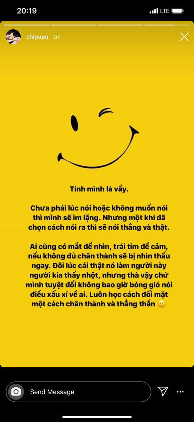 Chi Pu viết tâm thư gửi lý giải việc trải lòng chuyện tình cảm, khẳng định không “bóng gió” ai - Ảnh 2.