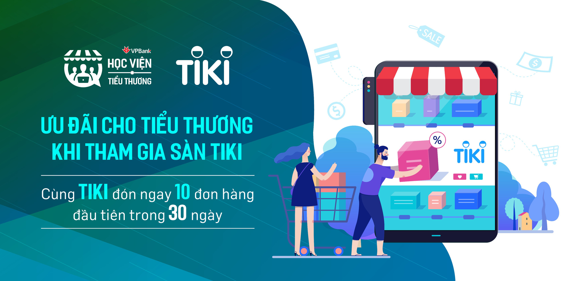 Tiki cam kết hỗ trợ 1:1 cho tiểu thương VPBank - Ảnh 1.