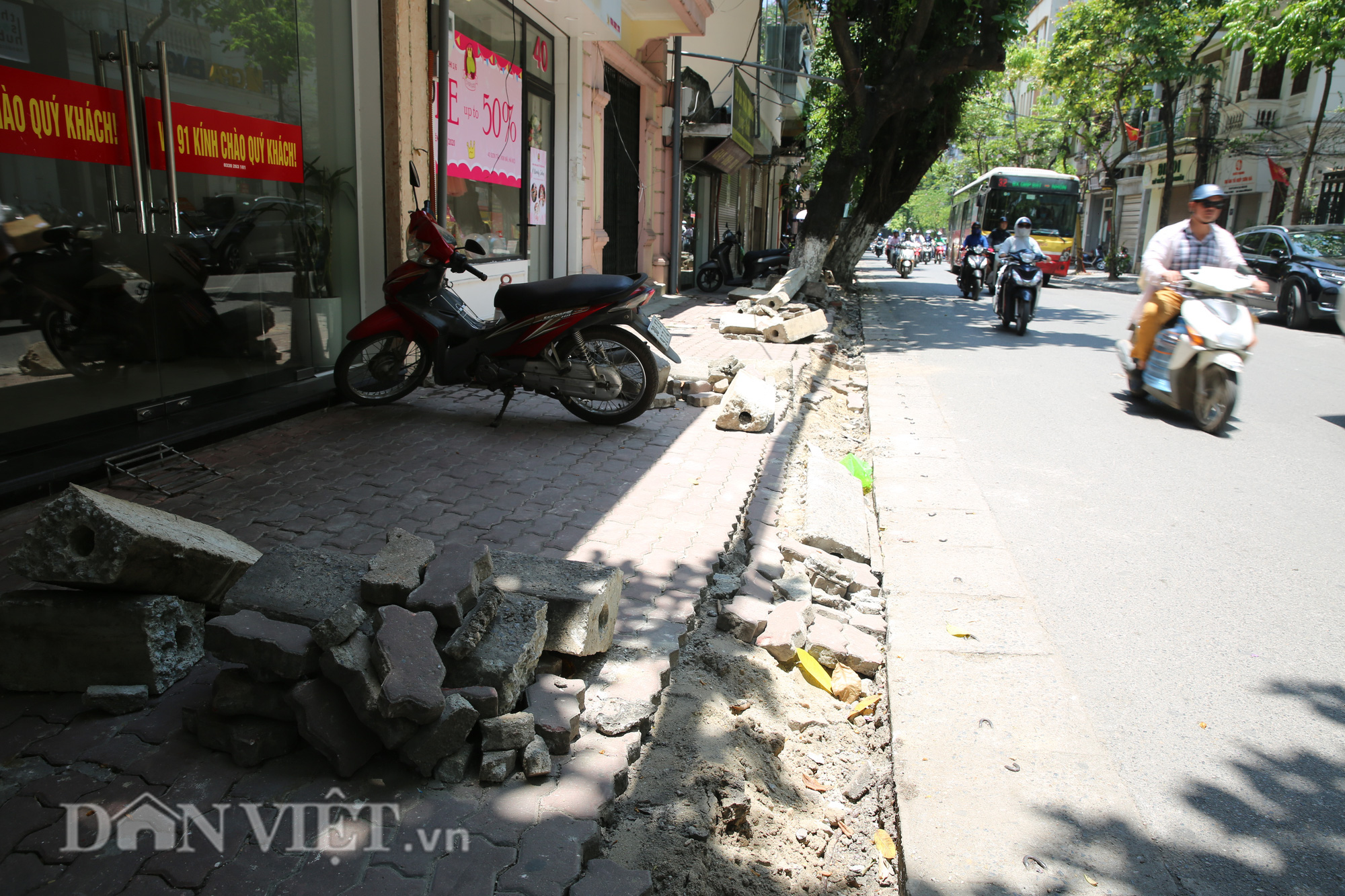 Thi công cải tạo vỉa hè ẩu, &quot;bức tử&quot; cây xanh tại Hà Nội - Ảnh 9.