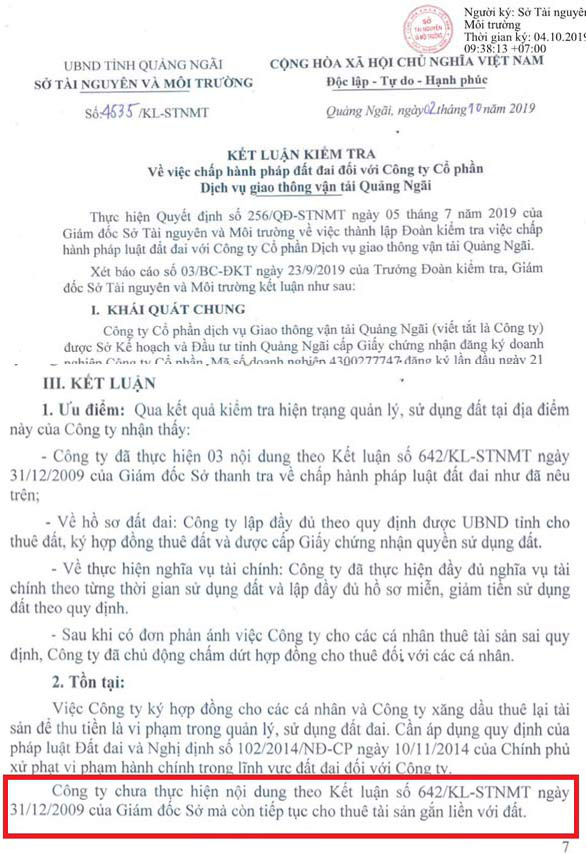 Quảng Ngãi: Coi thường chỉ đạo của Sở, doanh nghiệp tiếp tục cho thuê đất công trái phép  - Ảnh 1.