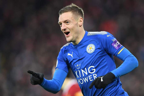 Jamie Vardy rất có duyên với nhóm Big Six.