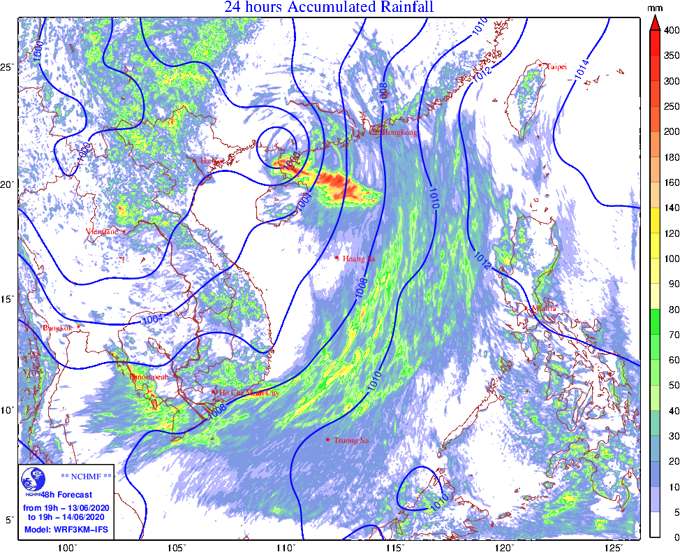 Tin mới nhất về cơn bão số 1: Từ đêm nay đến 15/6, mưa toàn miền Bắc từ vừa đến to và rất to - Ảnh 1.