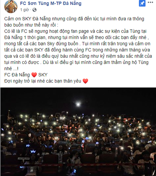 FC Sơn Tùng MTP tại Đà Nẵng tuyên bố tạm dừng hoạt động, nam ca sĩ bị “fan cứng” quay lưng? - Ảnh 2.