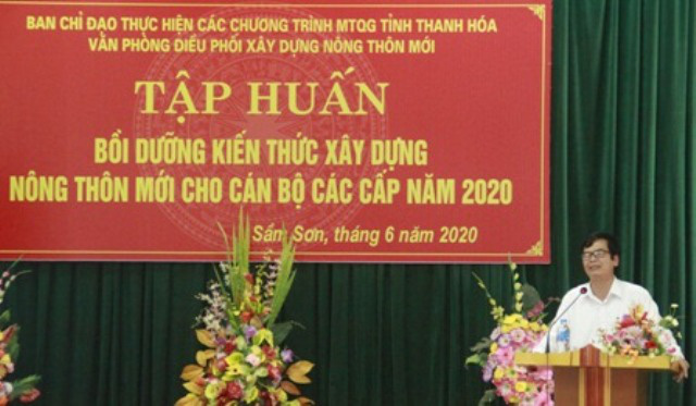 Thanh Hóa: Tập huấn cho 120 cán bộ về xây dựng NTM kiểu mẫu - Ảnh 2.