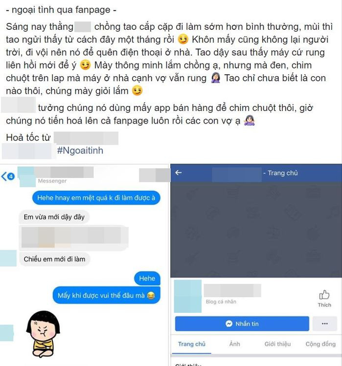 &quot;Lên đời&quot; chiêu trò ngoại tình: Lập hẳn fanpage để giao lưu với tiểu tam - Ảnh 2.