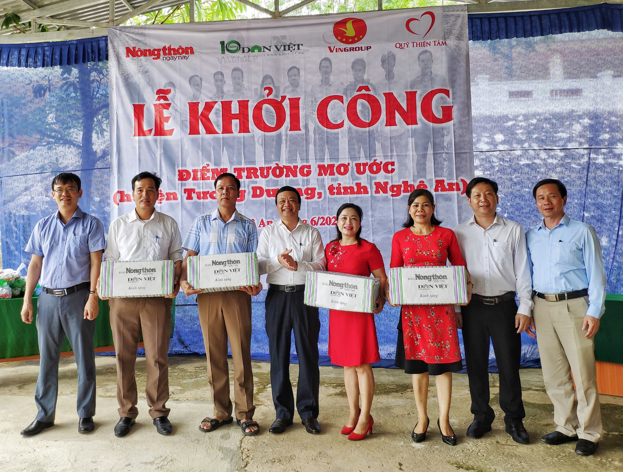 Báo NTNN/Báo Điện tử Dân Việt khởi công điểm trường mơ ước ở Nghệ An  - Ảnh 3.