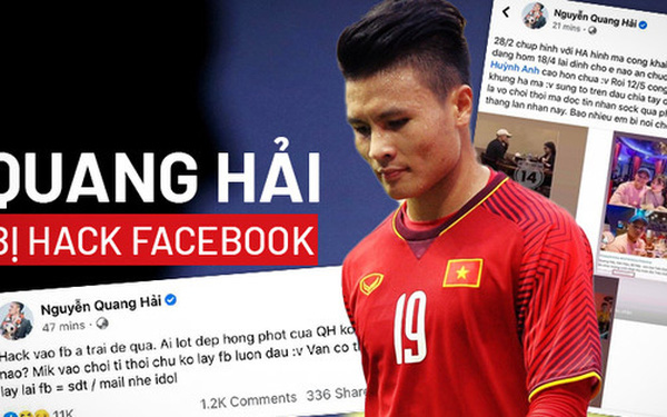 Facebook Quang Hải bị hack sáng nay.