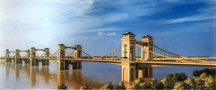 Lộ diện hình ảnh về cầu Trần Hưng Đạo kết nối 2 quận Hoàn Kiếm và Long Biên - Ảnh 1.