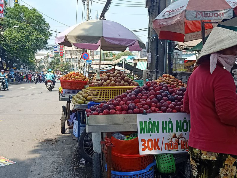 Mận, đào Trung Quốc núp bóng hàng Việt đổ về TP.HCM - Ảnh 2.