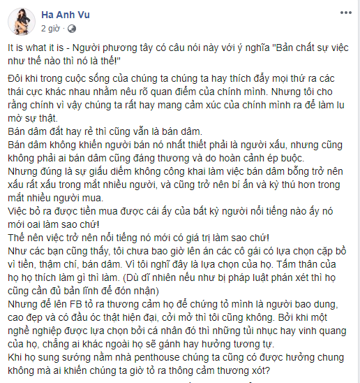 Siêu mẫu Hà Anh thẳng thừng nói về vụ bán dâm giá nghìn đô của hoa hậu, người mẫu - Ảnh 2.