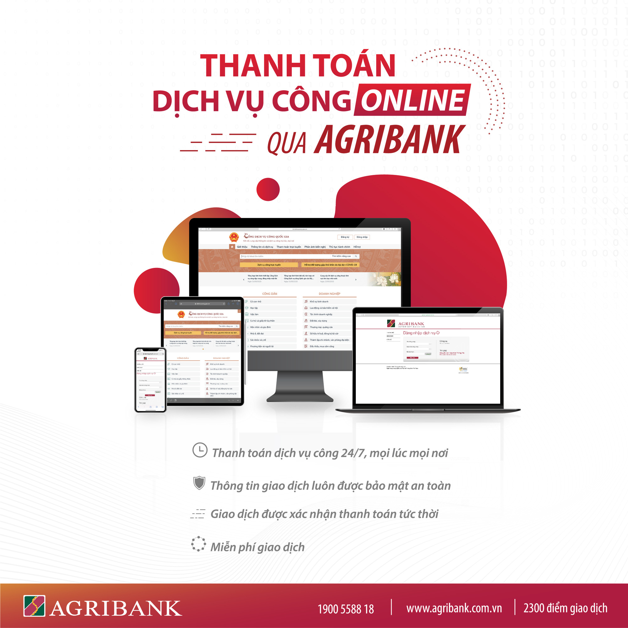 Agribank tiếp tục đẩy mạnh ứng dụng công nghệ trong thanh toán các dịch vụ công - Ảnh 3.