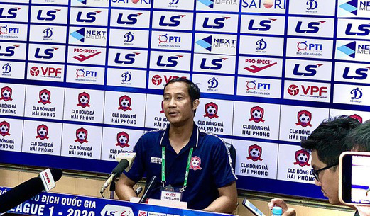 Trợ lý HLV Hải Phòng Lê Quốc Vượng cho rằng nếu may mắn, đội bóng đất Cảng có thể giành 1 điểm trước Hà Nội FC.