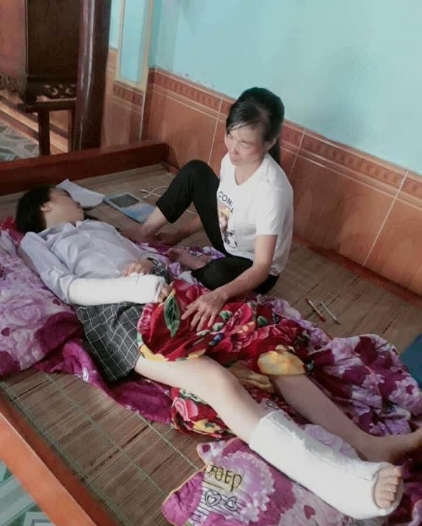 Phú Thọ: Mổ ruột thừa, tai nạn gãy chân tay vẫn tham dự kỳ thi lớp 10, THPT - Ảnh 2.