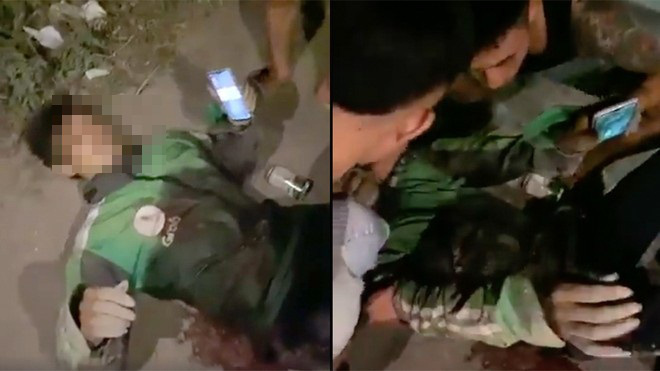 NÓNG: Đã bắt được tên cướp đâm tài xế GrabBike tại Hà Nội - Ảnh 2.