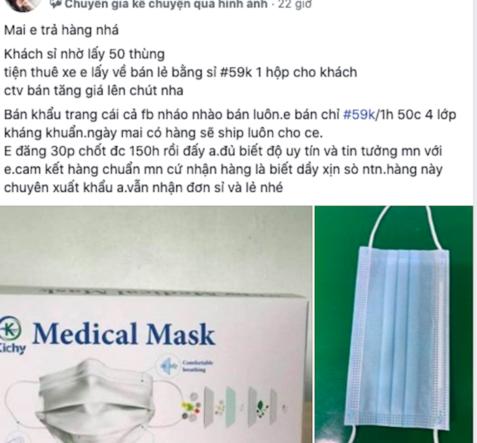 Giới buôn khẩu trang online 'tái xuất' sau ca nhiễm ở Đà Nẵng  - Ảnh 1.