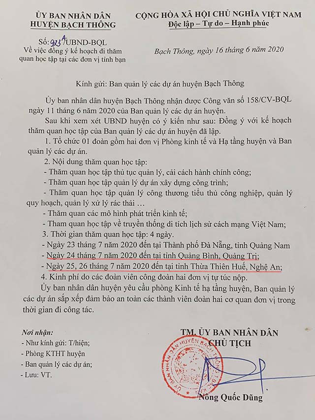 BQLDA khóa cửa trong giờ hành chính ở Bắc Kạn: Lịch trình khó hiểu của đoàn công tác - Ảnh 2.