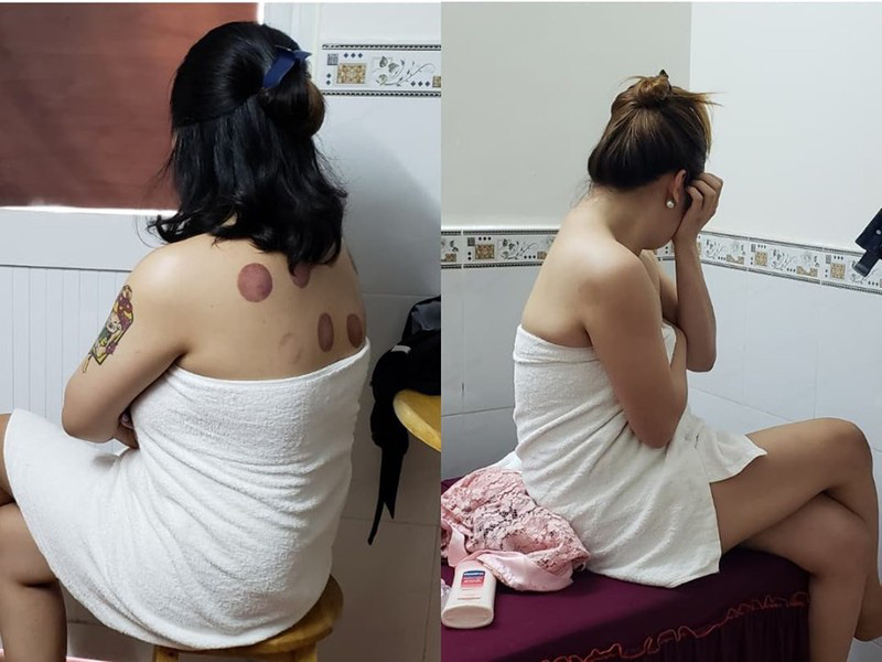 Nữ nhân viên massage 'tắm tiên' với khách - Ảnh 1.