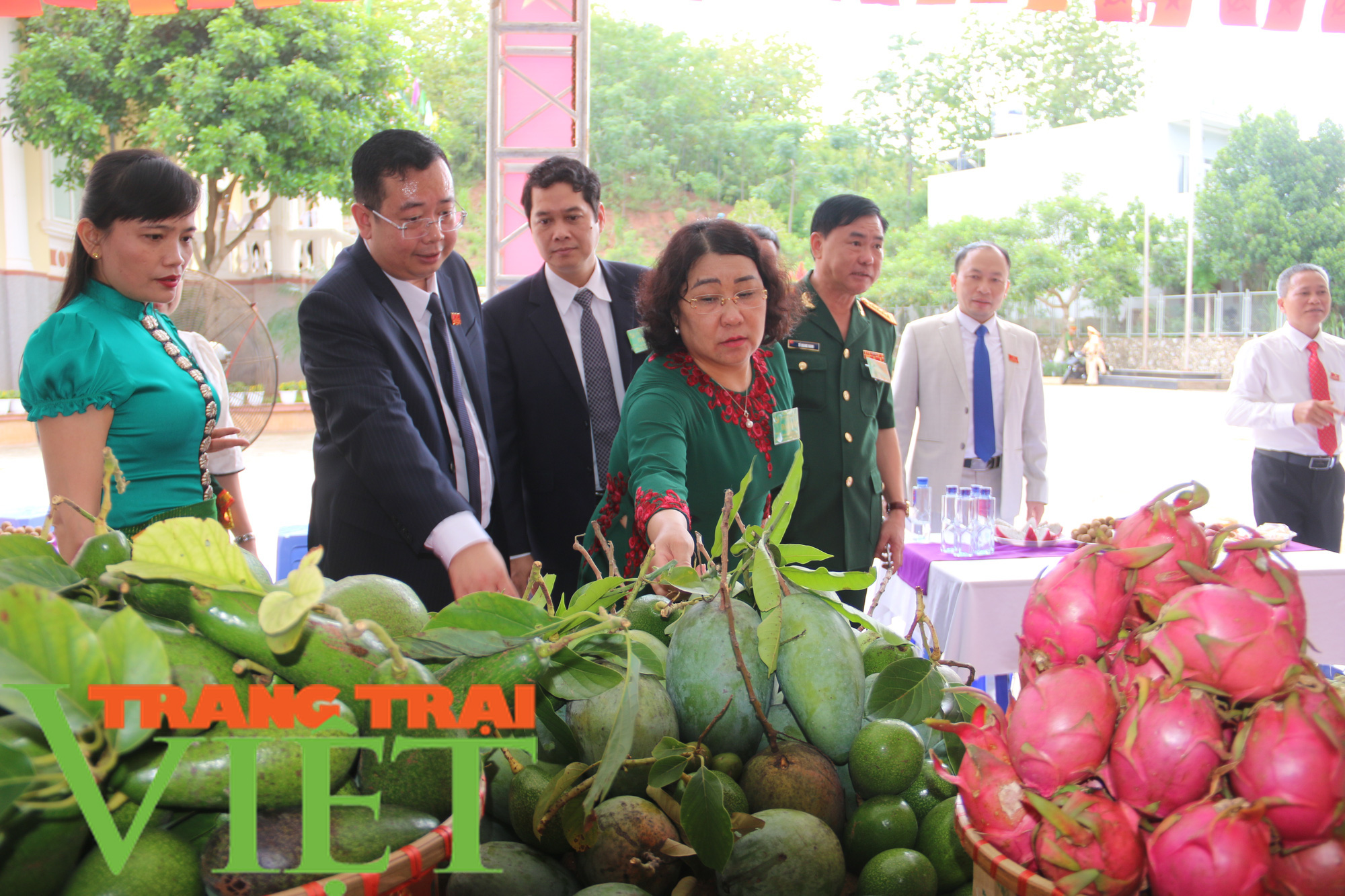 Ảnh: Hàng loạt nông sản sạch Yên Châu trưng bày tại Đại hội Đảng bộ - Ảnh 1.