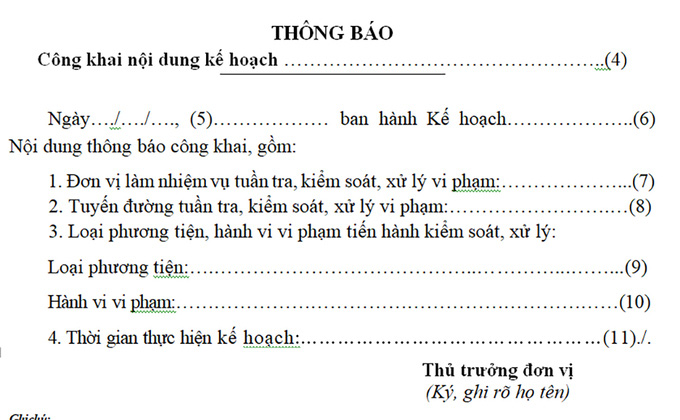 CSGT công khai kế hoạch tuần tra trên mạng internet từ tháng 8 - Ảnh 1.