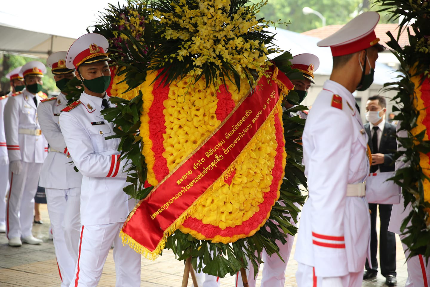 Trực tiếp: Quốc tang nguyên Tổng bí thư Lê Khả Phiêu - Ảnh 4.