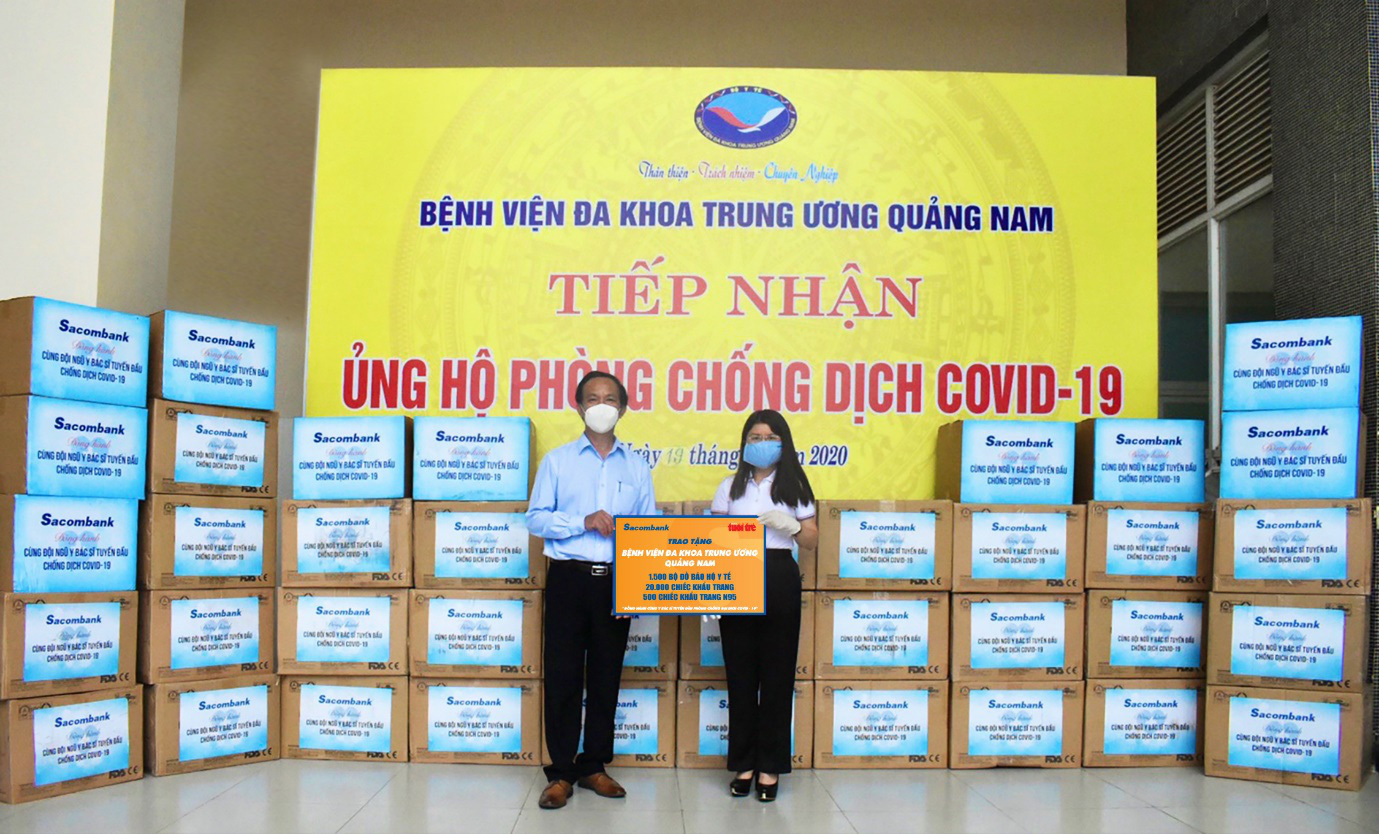 Sacombank chung tay cùng tuyến đầu chống dịch Covid-19 - Ảnh 2.