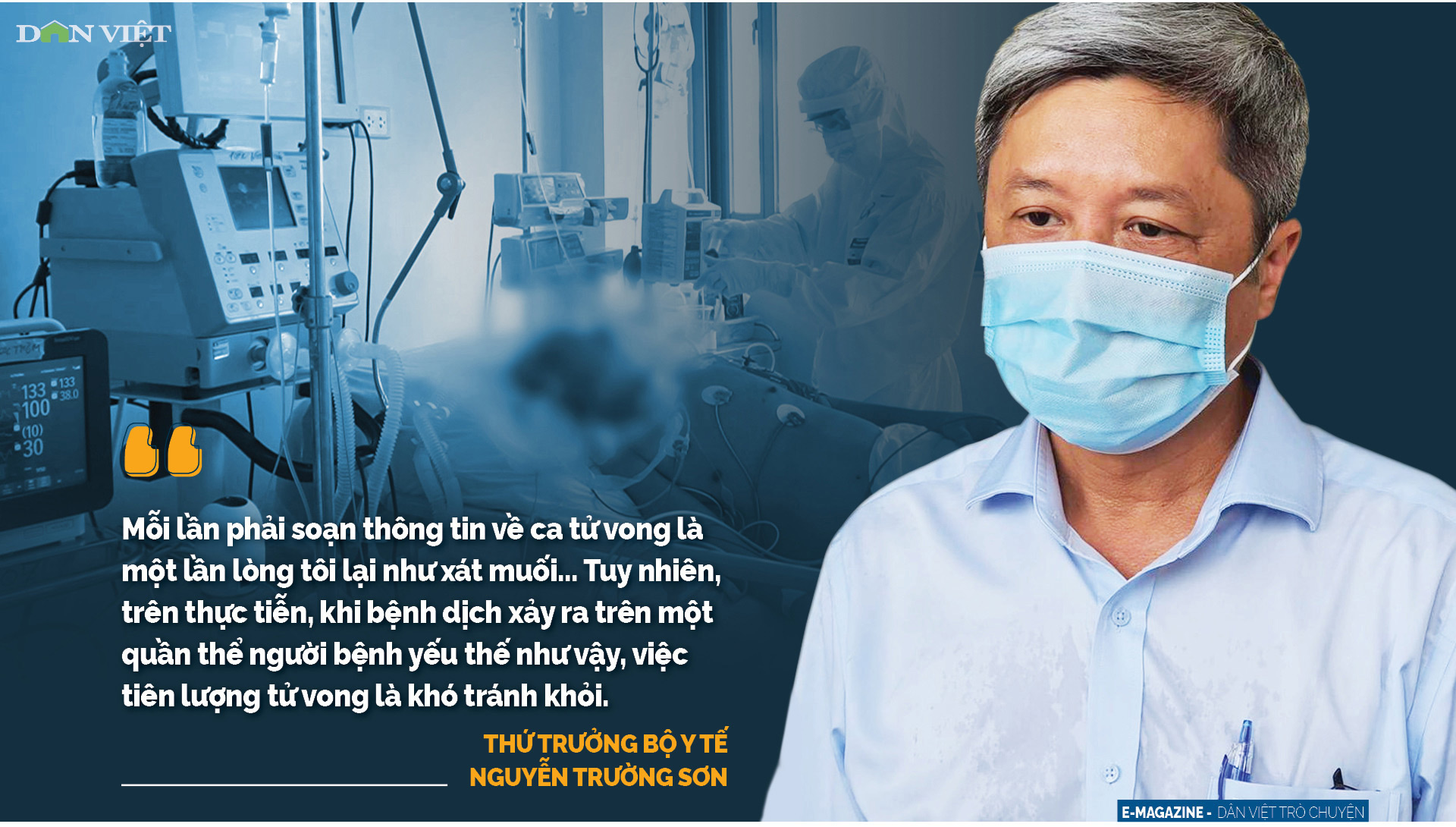 Thứ trưởng Bộ Y tế Nguyễn Trường Sơn: Lòng tôi như xát muối mỗi lần soạn thông tin bệnh nhân tử vong - Ảnh 8.