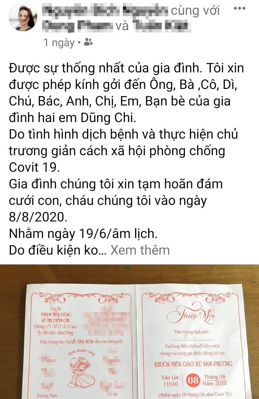 Phòng chống dịch Covid-19 ở Lâm Đồng, nhiều gia đình hoãn cưới cho con - Ảnh 3.